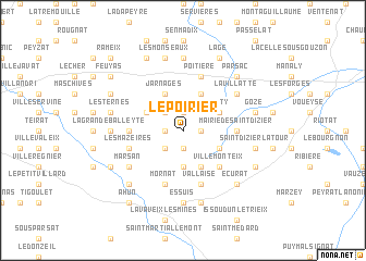 map of Le Poirier