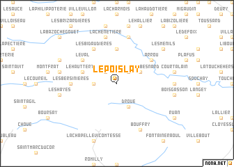 map of Le Poislay