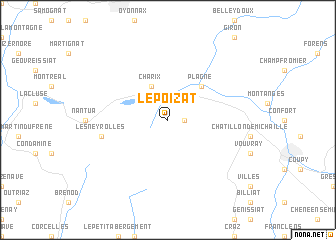 map of Le Poizat