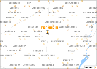 map of Le Pommain