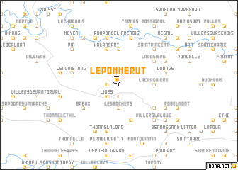 map of Le Pommerut