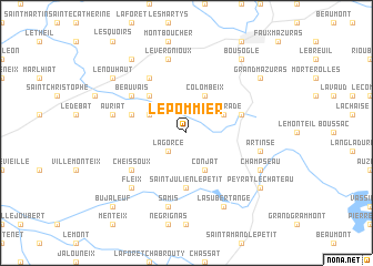 map of Le Pommier