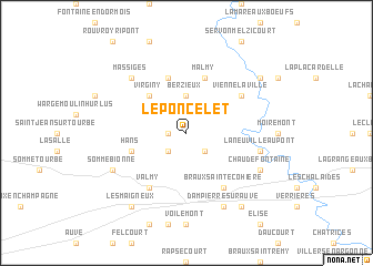 map of Le Poncelet