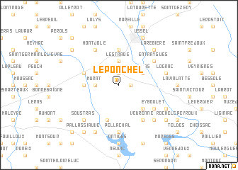 map of Le Ponchel