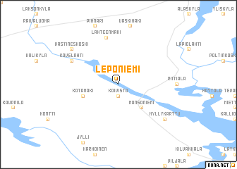 map of Leponiemi