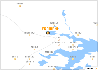 map of Leponiemi