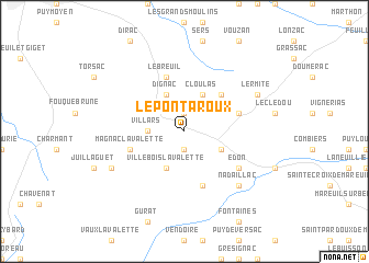 map of Le Pontaroux