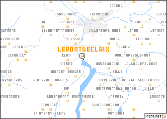 map of Le Pont-de-Claix