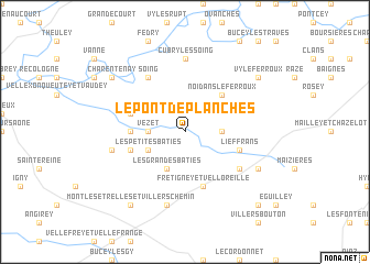 map of Le Pont-de-Planches