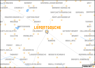 map of Le Pont-dʼOuche