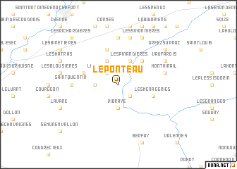 map of Le Ponteau