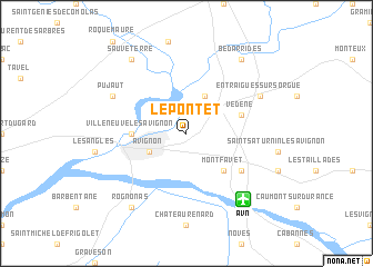 map of Le Pontet