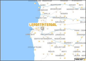 map of Le Pont Pitendal