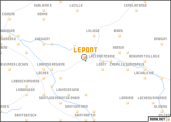 map of Le Pont