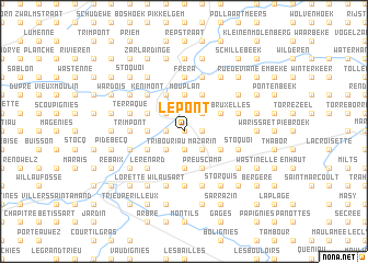 map of Le Pont