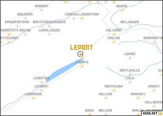 map of Le Pont