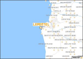 map of Le Portel