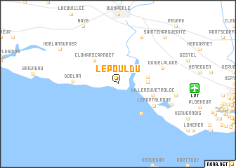 map of Le Pouldu