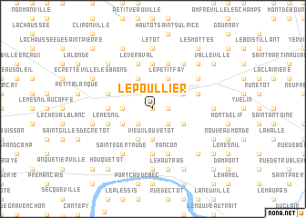 map of Le Poullier