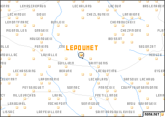 map of Le Poumet