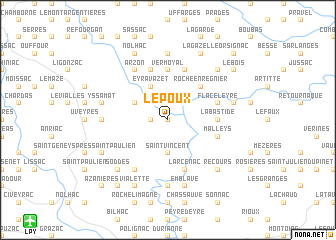 map of Le Poux