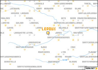 map of Le Poux