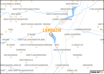 map of Le Pouzin