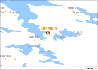 map of Leppälä