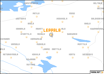 map of Leppälä