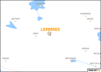 map of Leppänen