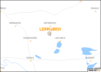 map of Leppijärvi