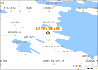 map of Leppyaniyemi