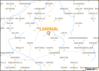 map of Le Pradal