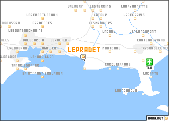 map of Le Pradet