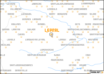 map of Le Pral