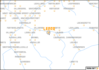 map of Le Pra