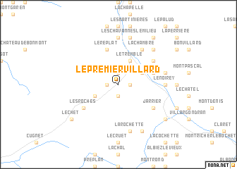 map of Le Premier Villard