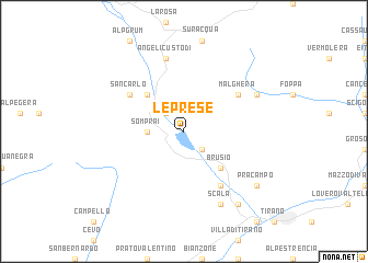 map of Le Prese