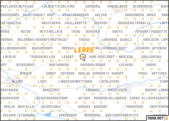 map of Le Pré