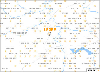 map of Le Pré