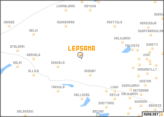 map of Lepsämä