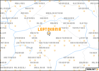 map of Leptokariá