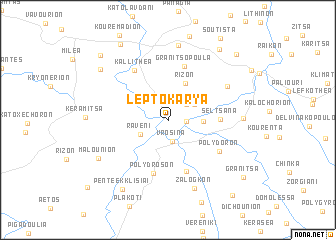 map of Leptokaryá