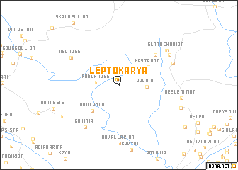 map of Leptokaryá