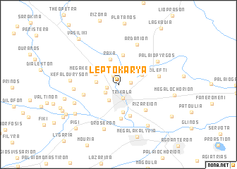 map of Leptokaryá