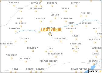 map of Leptyukhi