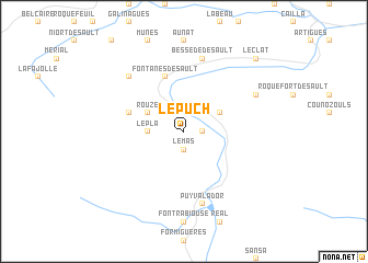 map of Le Puch
