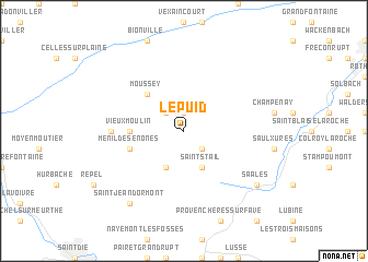 map of Le Puid