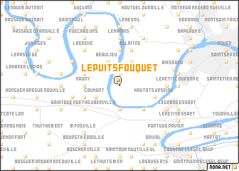 map of Le Puits Fouquet