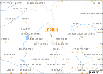 map of Lepuix